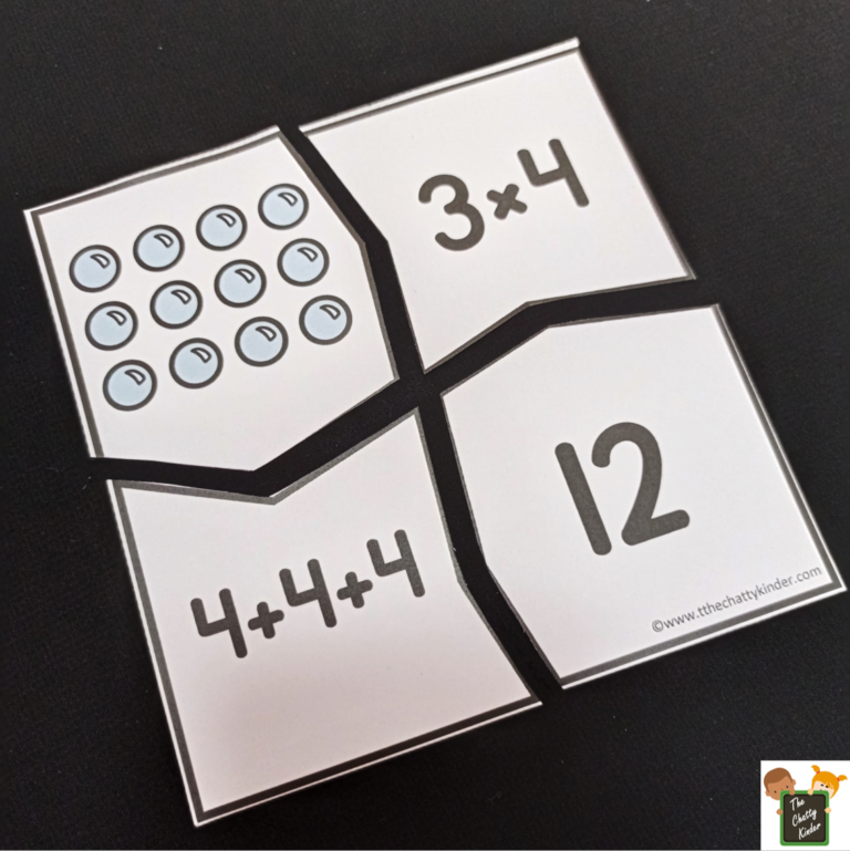 Multiplication Arrays: Printable Puzzle Games | The Chatty Kinder