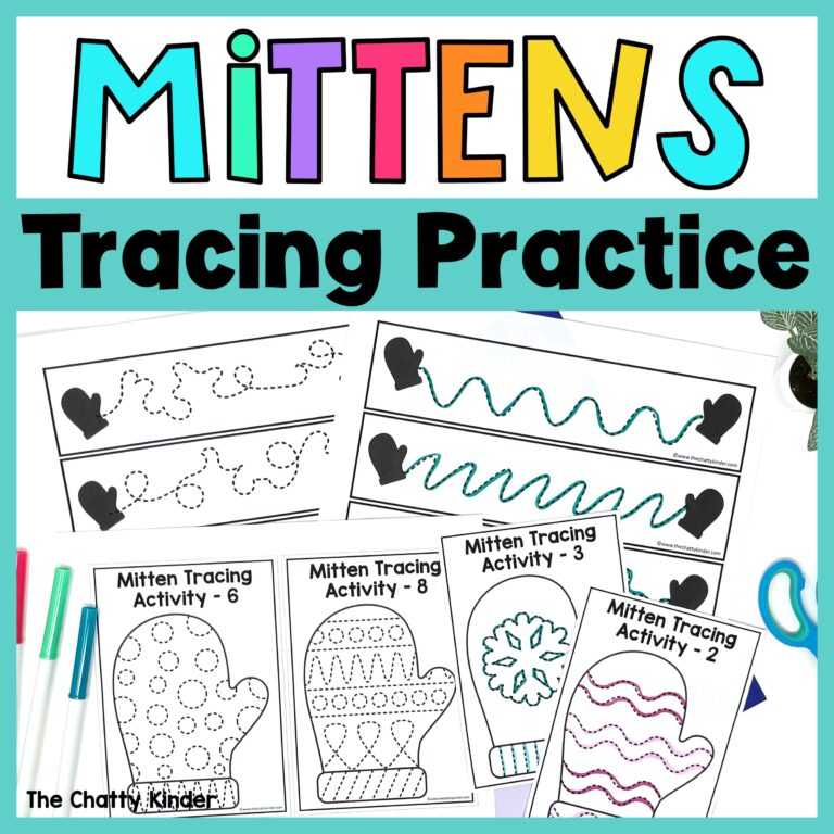 Winter Fine Motor Tracing Printable Activity