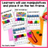 Winter Themed Math Centers for Kindergarten | Frame Mats - The Chatty ...