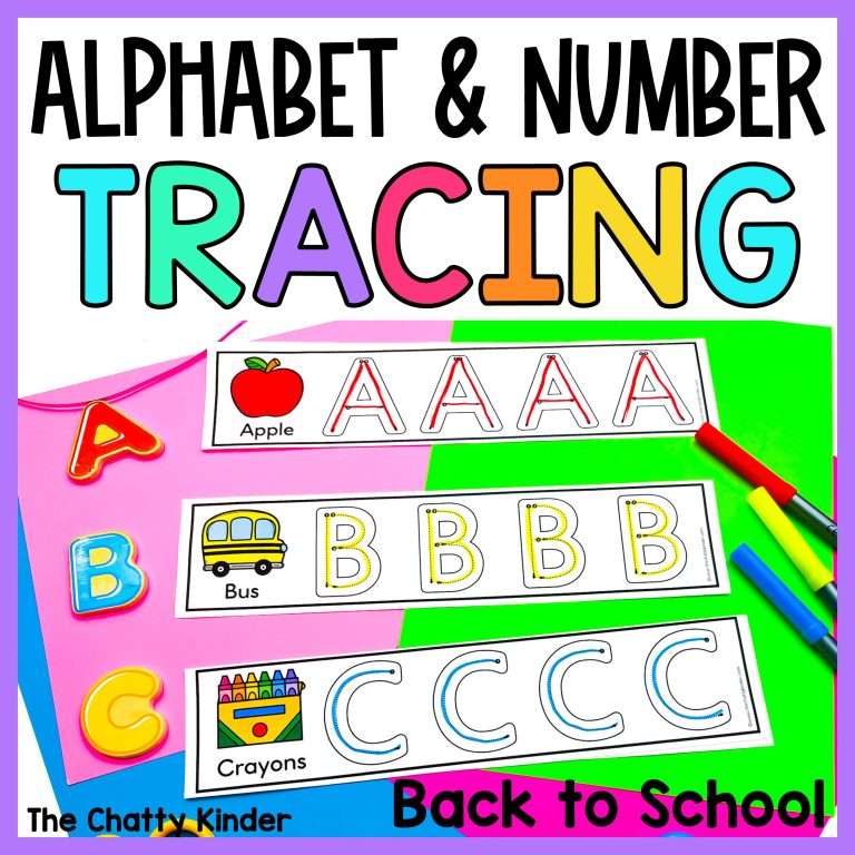 Alphabet and Number Tracing Activity