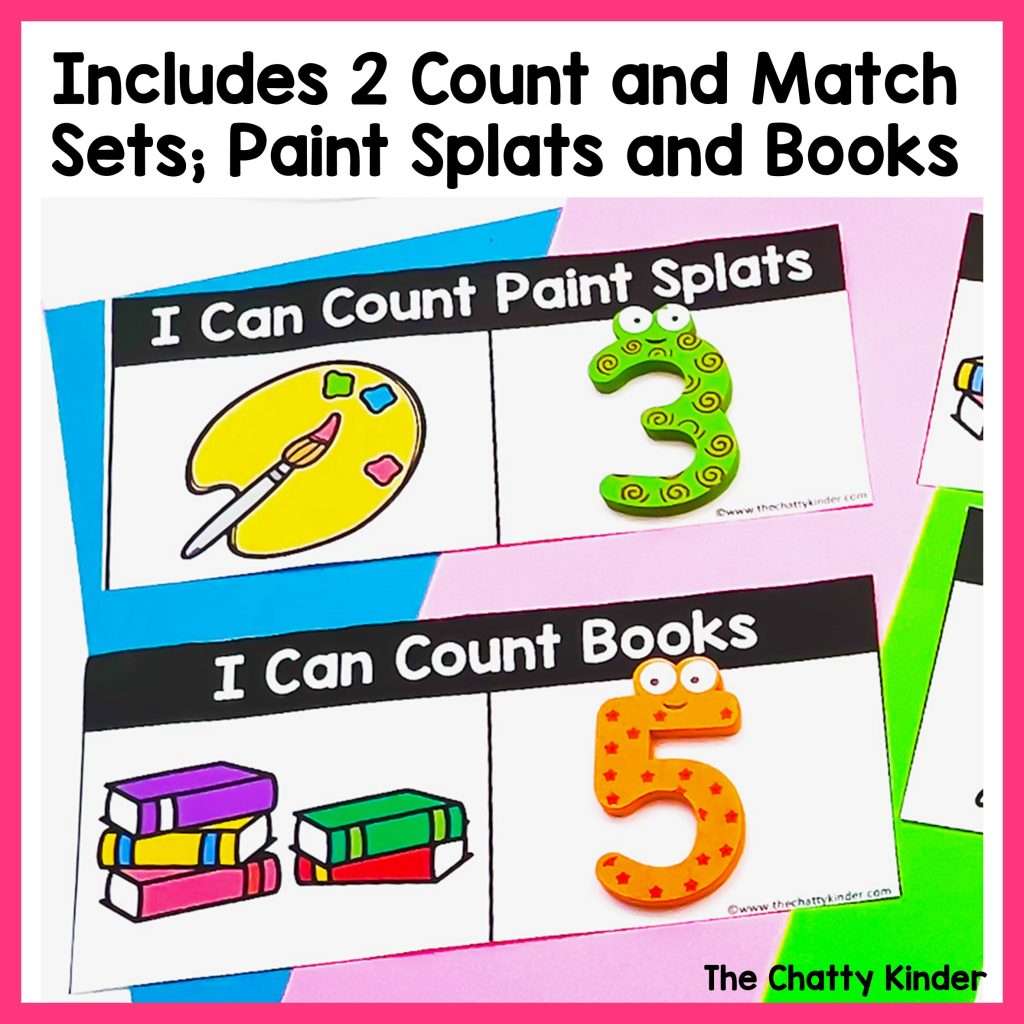 Count and Match the Number - Kindergarten Back to School Math Center ...
