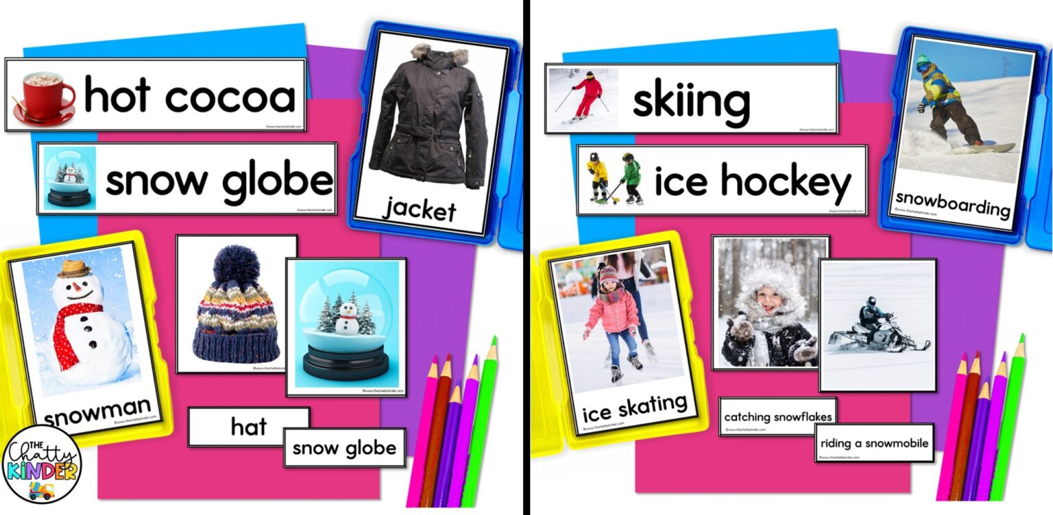 Kindergarten Winter Math and Literacy Centers - Hands-On Winter ...