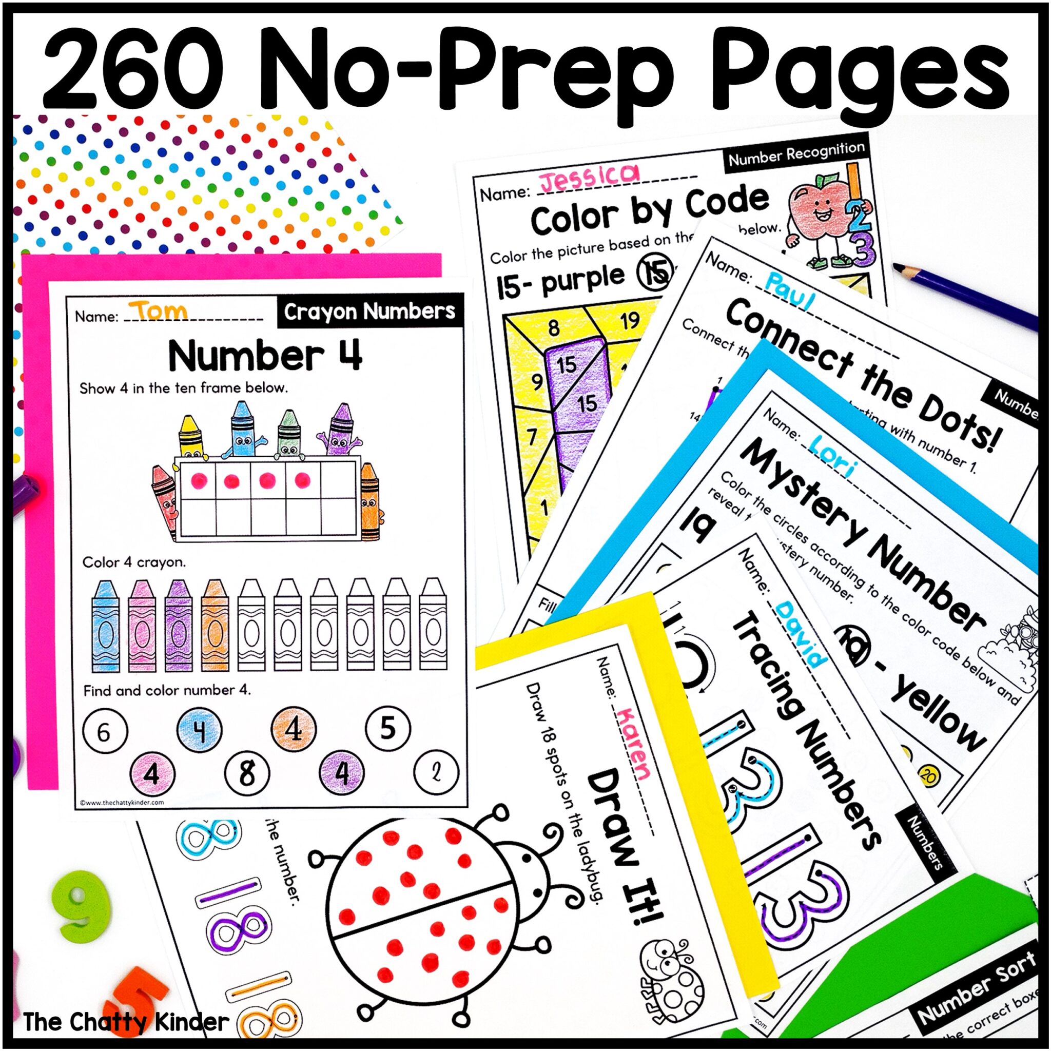 1-20 Number Sense Activities for Kindergarten Bundle - Image 4